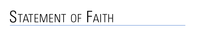 Statement Of Faith
